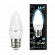  Gauss LED Candle E27 6.5W 100-240V 4100